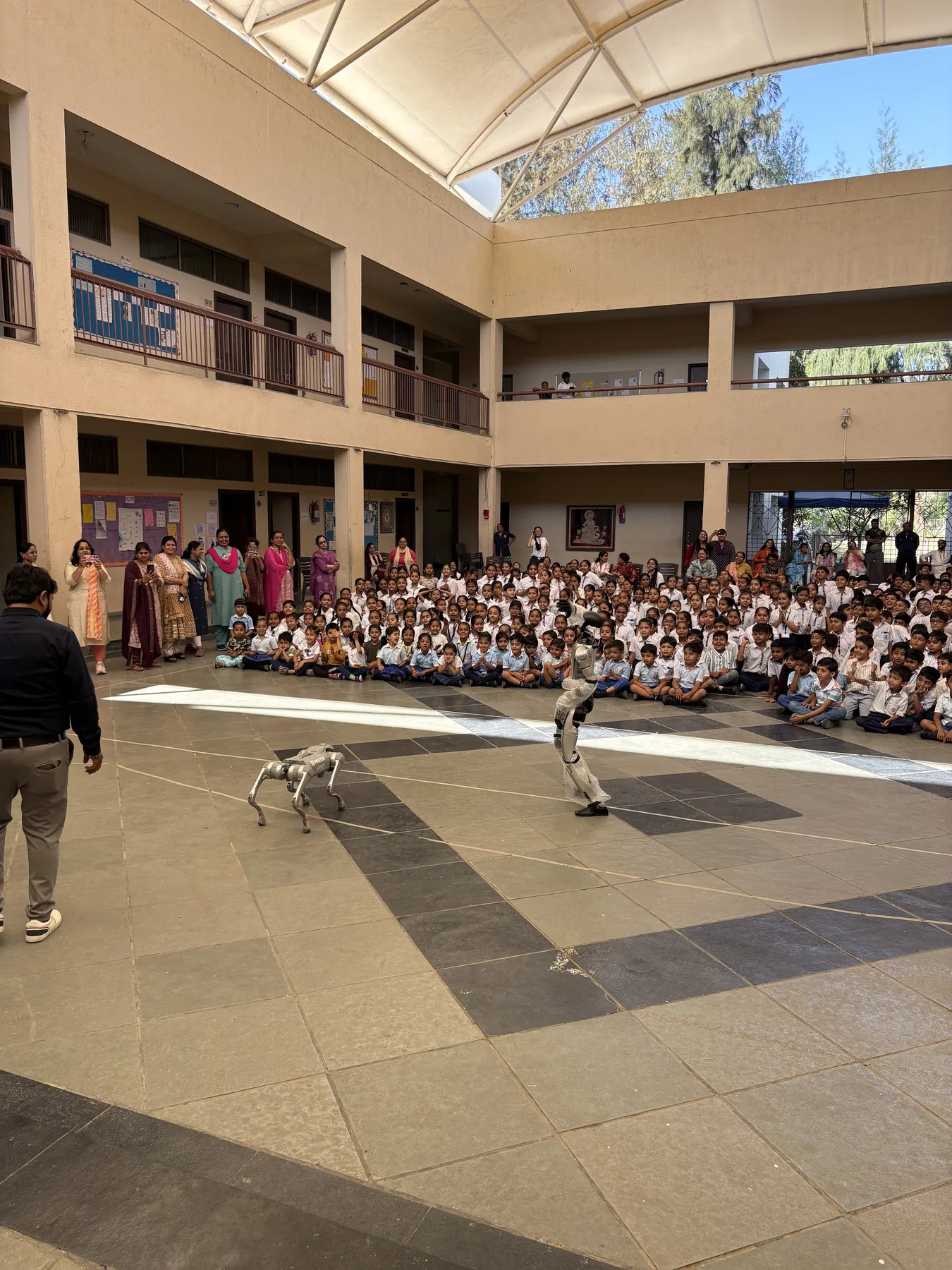 Sanskardham assembly with robots